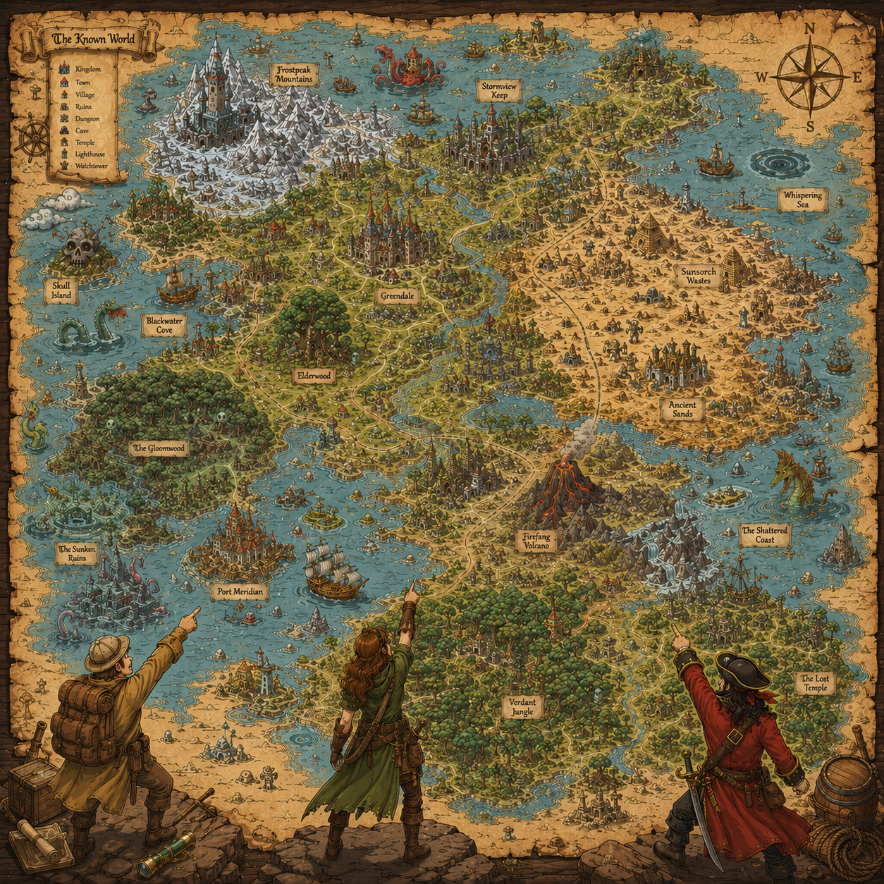 HiddenHit treasure map game image